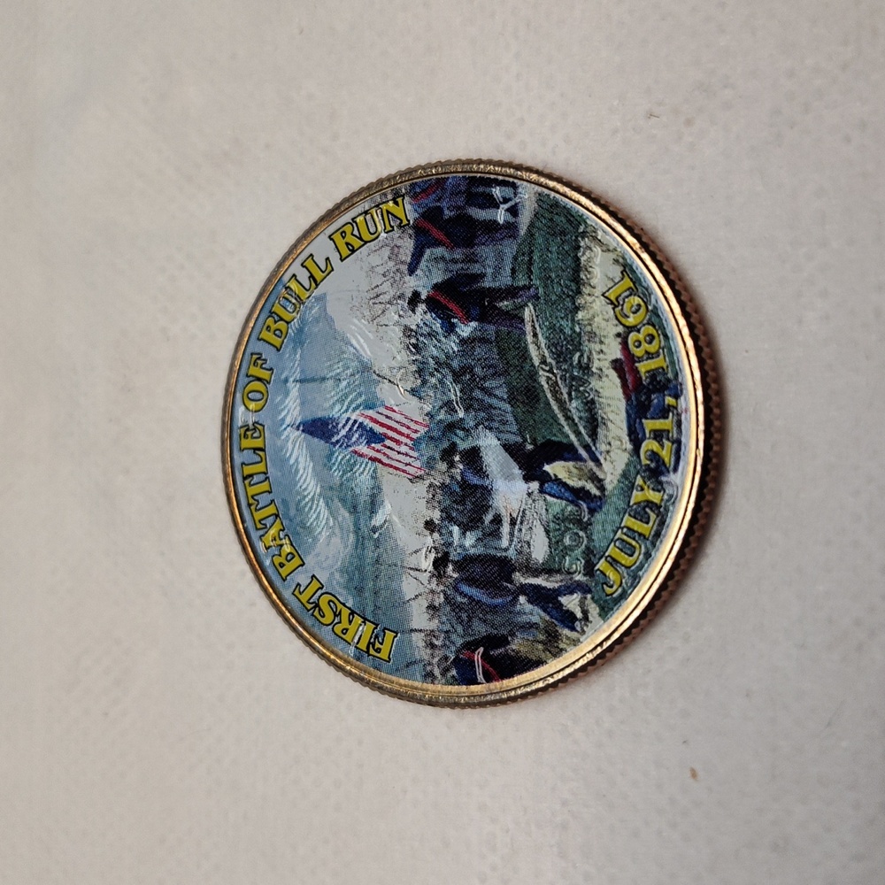 A colorized Half dollar